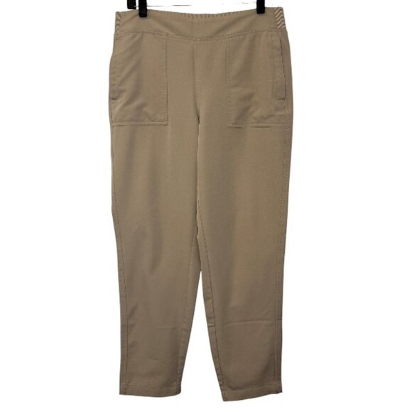 32 Degrees Cool women's cream stretch woven pants size M - Picture 2 of 7